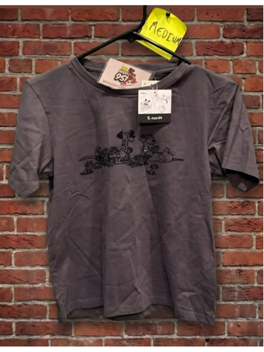Uniqlo x Yu Nagaba 101 Dalmatians Graphic Tee Women’s Medium Black 475334 NWT